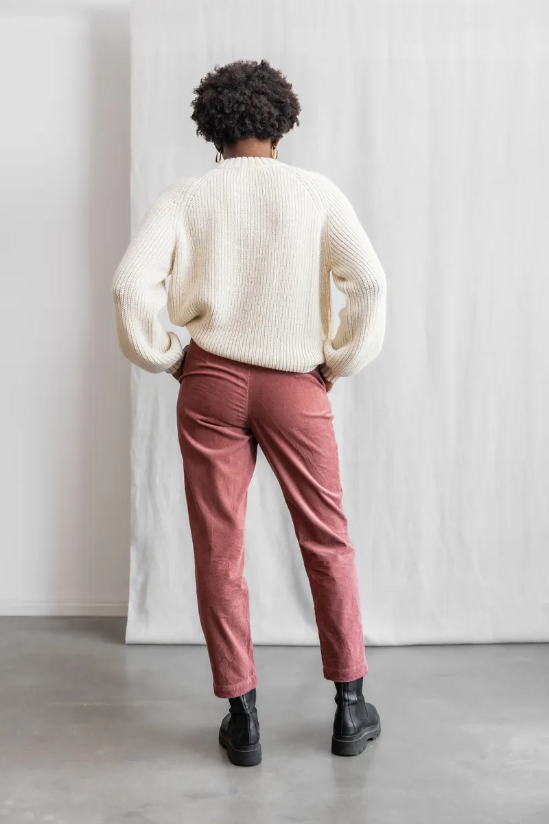 Jyoti - Fair Works Jyoti - Fair Works Damen vegan Hose Suhrut Alt Rosa, Dunkelpink, – Produktbild 2 von 2