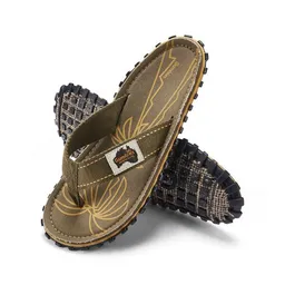 Gumbies Gumbies Palm Leaf Khaki Flip Flops – Produktbild 1 von 1