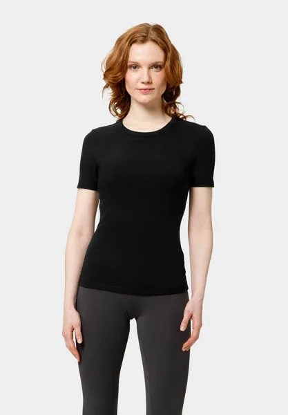 Les Lunes Les Lunes T-Shirt „Ryliee Shirt Rib“, Schwarz, – Produktbild 1 von 4