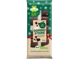 Schulte Schulte Bio-Dominosteine mit Fruchtfüllung und Marzipanschicht, Zartbitter, 125 g – Produktbild 1 von 1
