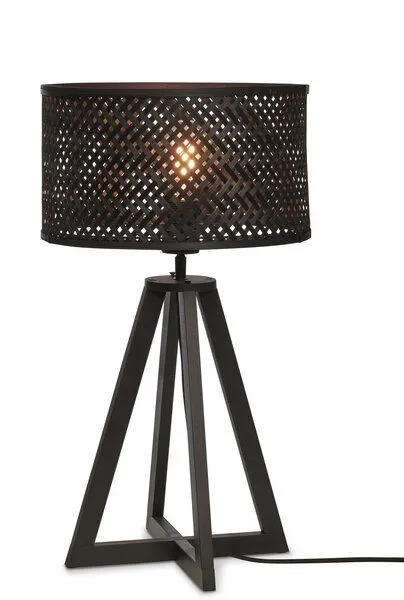 GOOD&MOJO GOOD&MOJO Tischlampe Java 4-pt Natur 3218 Natur, Schwarz, – Produktbild 2 von 4
