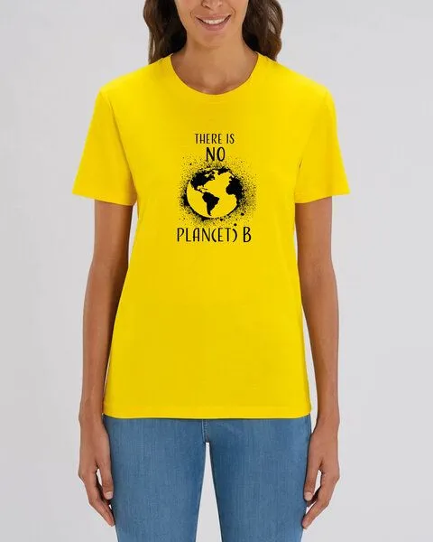 Human Family Human Family Bio Unisex T-Shirt "There is NO Plan(et) B", Goldgelb, – Produktbild 3 von 4