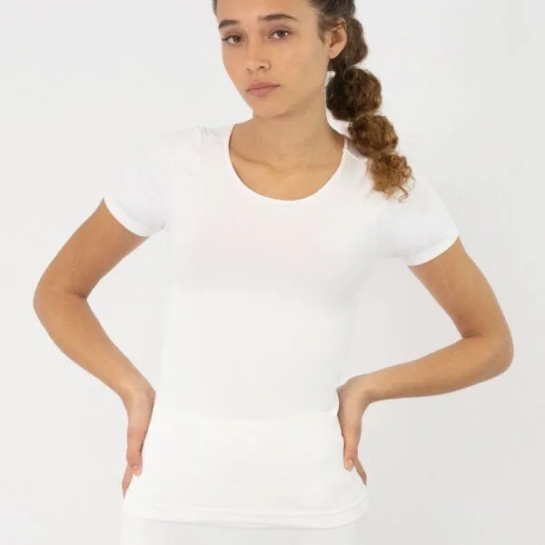 TAO Sportswear TAO Sportswear Schnelltrocknendes & nahtloses Damen Funktionsshirt, Weiß, – Produktbild 1 von 4