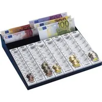 Wedo Wedo Euro-Zählbrett mit Scheinfach grau – Produktbild 1 von 1