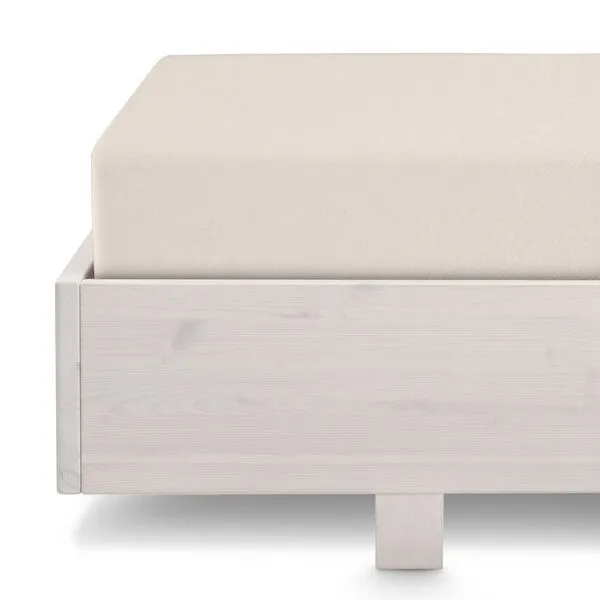 ekomia ekomia Spannbettlaken Aisling, Off white (creme), – Produktbild 2 von 4