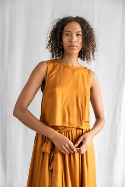 Jyoti - Fair Works Jyoti - Fair Works Damen vegan Top Kiran Kupfer – Produktbild 1 von 1