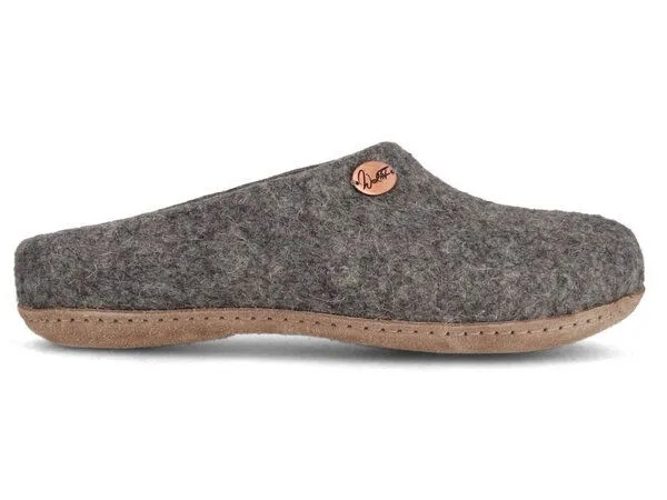 WoolFit WoolFit Filzpantoffeln "Classic" mit besonders weicher Einlage, Hellgrau(grau), – Produktbild 3 von 4