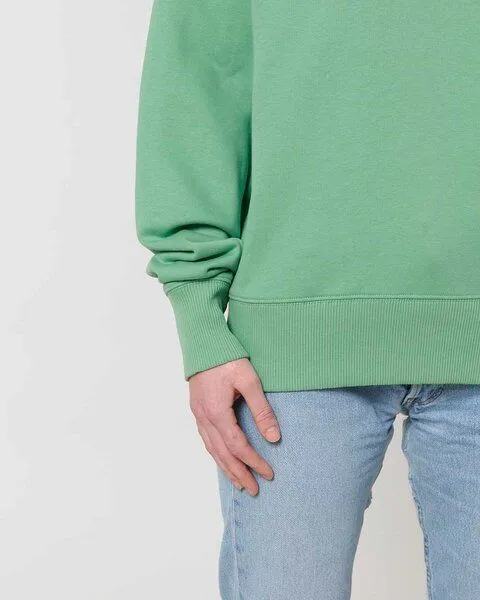 YTWOO YTWOO Lässiges Sweatshirt in Bio-Qualität, Pullover, Sweater, Unisex, Mintgrün, – Produktbild 3 von 4