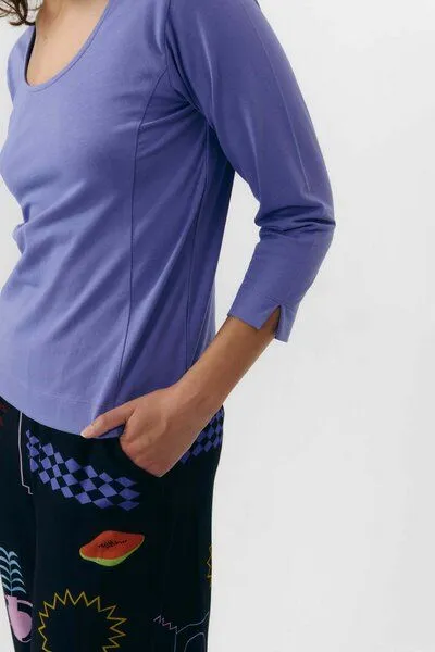 SUITE13LAB Suite13lab 3/4-Arm-T-Shirt BONAO, Mid blue(blau), – Produktbild 2 von 3