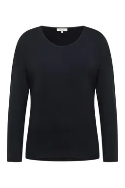 Tranquillo Basic-Shirt Felicee aus Viskose - black / S – Produktbild 1 von 1