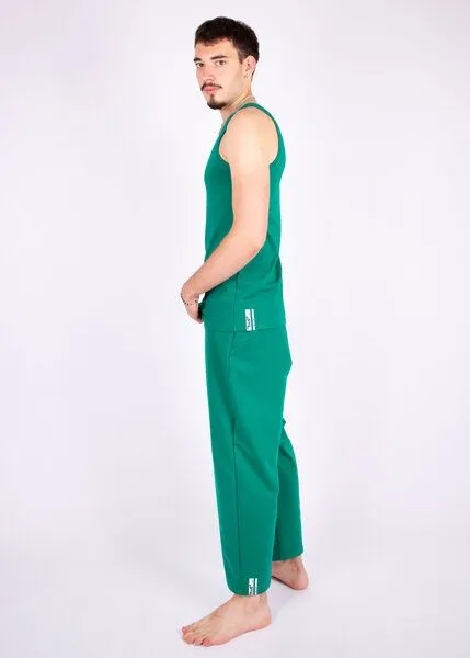 ÆVRIL ÆVRIL Unisex Tank Top // Emerald Green // Bio-Baumwolle – Produktbild 3 von 4
