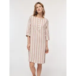 LANIUS LANIUS Kaftankleid aus LENZING ECOVERO mit Leinen – Produktbild 1 von 1