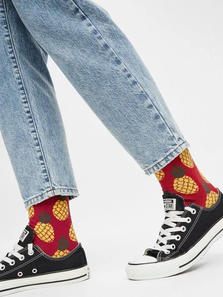 Natural Vibes Natural Vibes Pineapples Socken Bio GOTS | Ananas | Bunte Socken | Herren Damen Socken – Produktbild 3 von 3