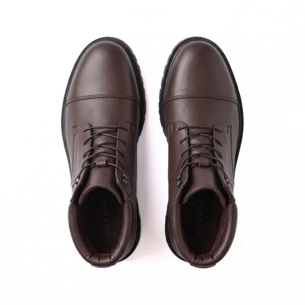 SORBAS SORBAS '93 Leder Stiefel zum Schnüren, Braun, – Produktbild 8 von 8