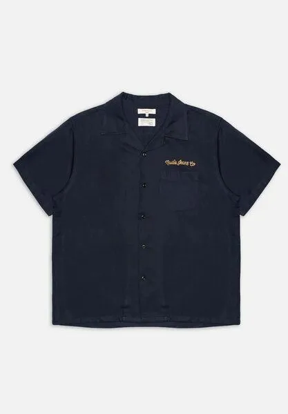 Nudie Jeans Nudie Jeans Bowlingshirt ARTHUR, Navy (blau), – Produktbild 4 von 4