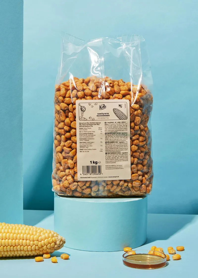 KoRo Geröstete Maiskörner mit Honig 1 kg – Produktbild 2 von 5
