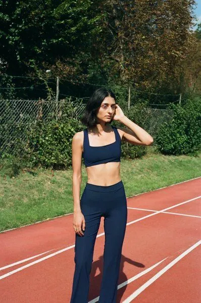 RENDL RENDL Top No.1 - Bikini Top mit breiten, überkreuzten Trägern, Blau, – Produktbild 3 von 4