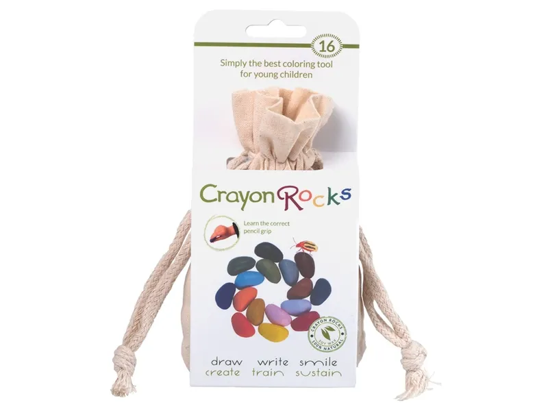 Crayon Rocks Crayon Rocks Ergonomische Wachsmalstifte Midi-Set 16 Farben, Mehrfarbig, – Produktbild 1 von 2