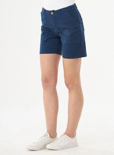 ORGANICATION ORGANICATION Shorts aus Bio-Baumwolle, Navy, – Produktbild 2 von 4