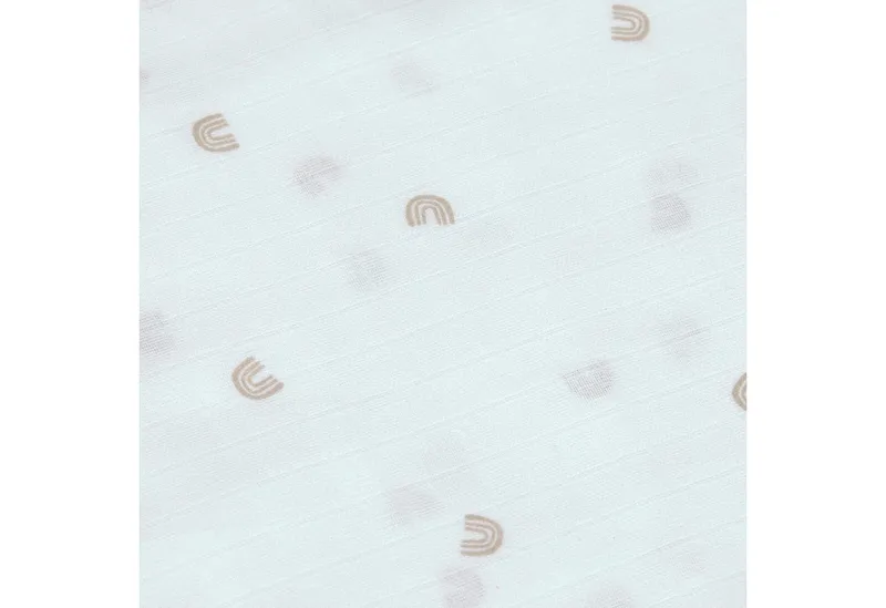 Lässig Lässig Stoffwindeln Swaddle & Burp Blanket, L, Rainbow (Set, 3-St), Beige, – Produktbild 4 von 4