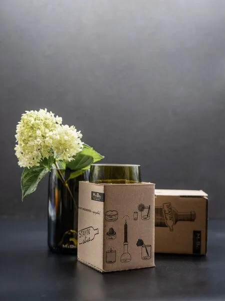 MaBe MaBe Vase aus der Champagner Flasche, Grün, – Produktbild 3 von 4