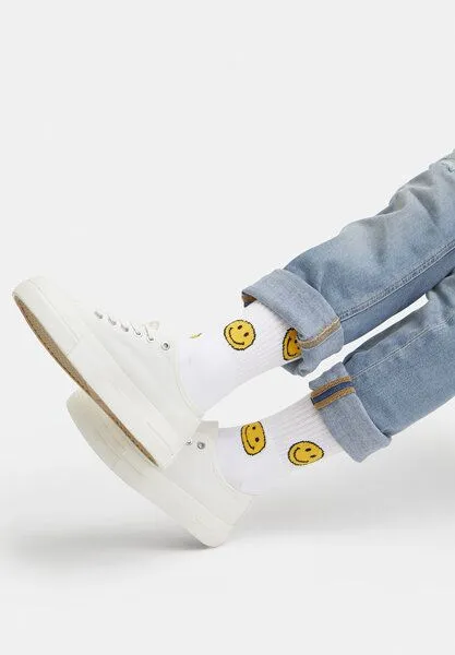 Natural Vibes Natural Vibes Big Smiles Bio GOTS | Bunte Tennissocken | Herren Damen Socken | – Produktbild 2 von 3