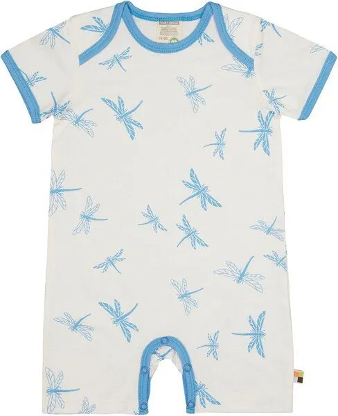 loud + proud loud + proud Babys & Kinder Spieler Druck, GOTS-zertifiziert, Basin(blau), – Produktbild 1 von 2