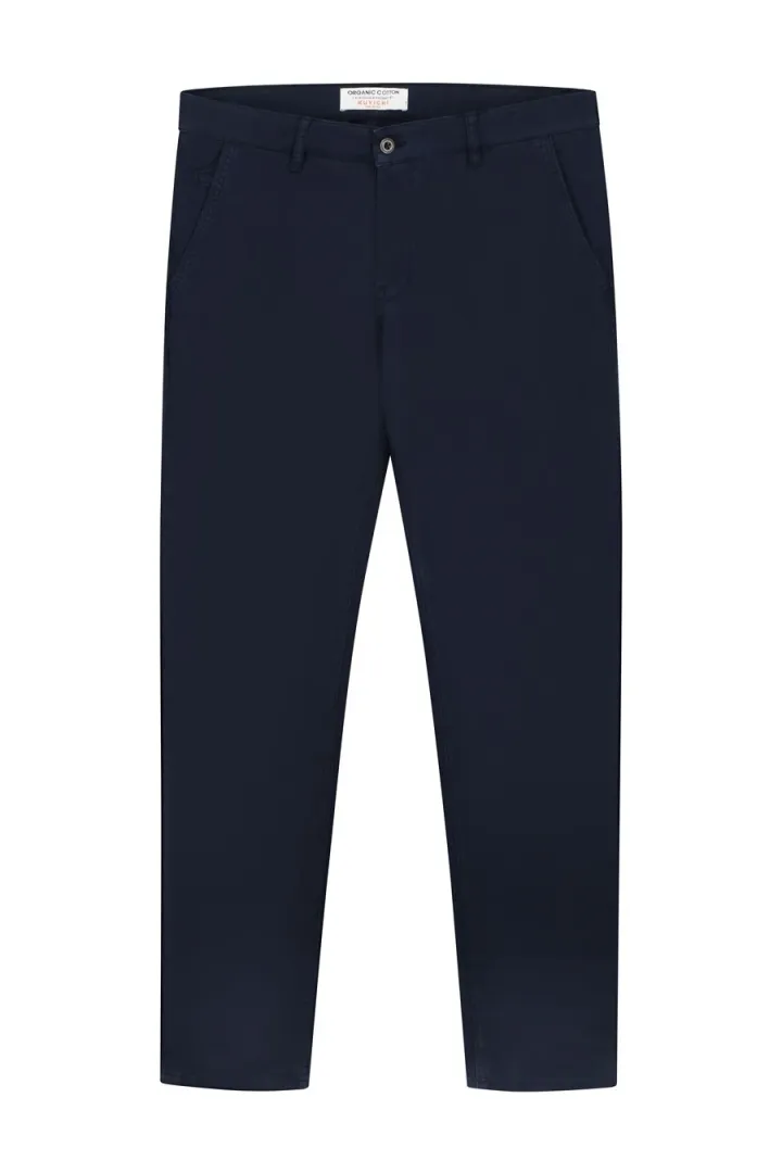 Kuyichi Kuyichi Herren vegan Chino Dexter Navy Blau, Extra dunkelblau, – Produktbild 1 von 1