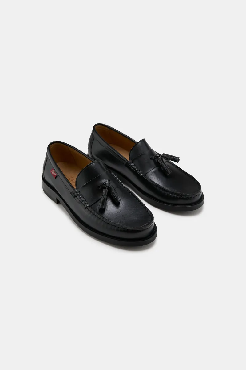 Zèta Zèta Herren vegan Loafers Unisex Minho Schwarz, Schwarz, – Produktbild 1 von 2