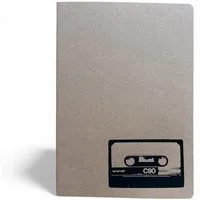 ilovemixtapes ilovemixtapes Notizbuch A5 | C90 Tape Kassette | Handbedruckt im Siebdruck | Kraftpapier | Gepunktet | 32 Seiten | FSC-zertifiziert | Handmade – Produktbild 1 von 1