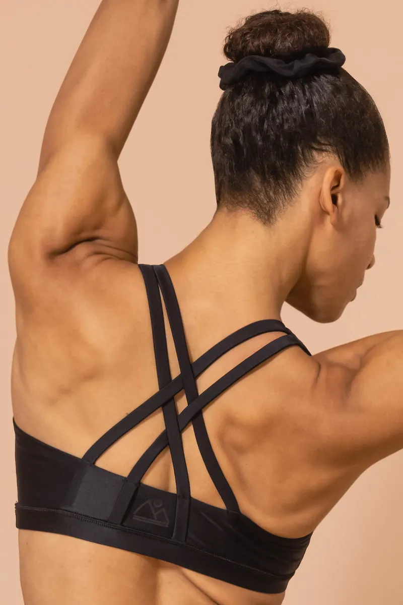 nice to meet me nice to meet me Damen vegan Flow Bh Schwarz, Schwarz, – Produktbild 2 von 2