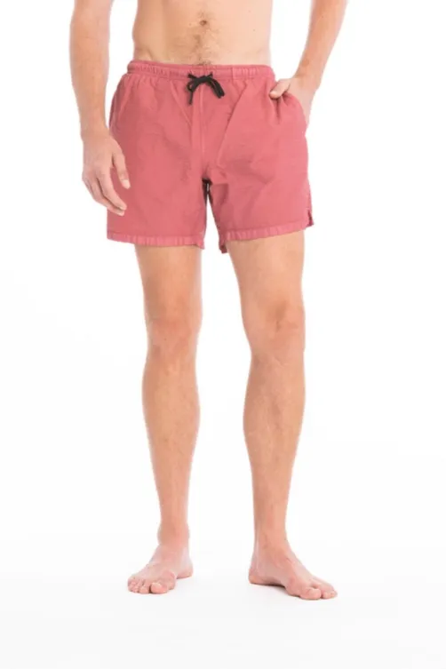 RAVENS VIEW IBIZA RAVENS VIEW IBIZA Herren vegan Badeshorts Rio Clay Red, Rot, – Produktbild 2 von 2
