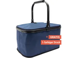 Einkaufskorb "Cool Basket" isoliert, 36 l, klappbar, inkl. 1c-Gratisdruck, marine – Produktbild 1 von 1