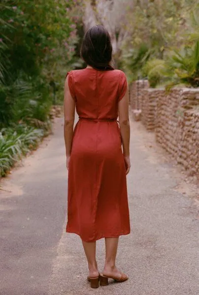 Nénés Nénés Kleid Inès, Terrakotta, – Produktbild 4 von 4