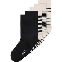 MELA Baumwoll-Socken GOTS, 5er Pack, Black stripes, – Produktbild 1 von 1