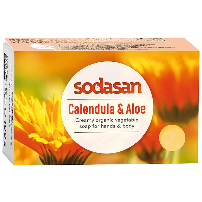 Sodasan Sodasan Seifenstück Calendula & Aloe 100g – Produktbild 1 von 1
