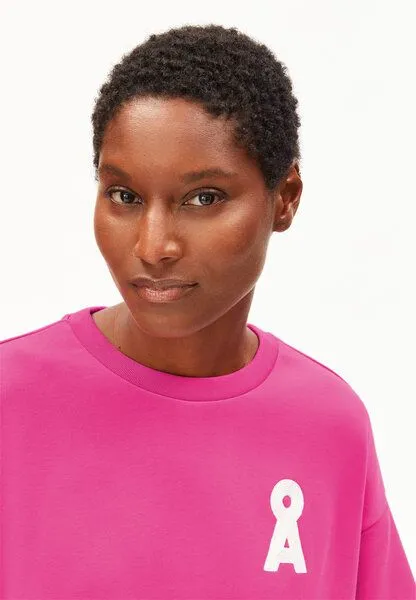ARMEDANGELS ARMEDANGELS BAMIKAA Damen Sweatshirt aus Bio-Baumwolle, Very berry, – Produktbild 3 von 4