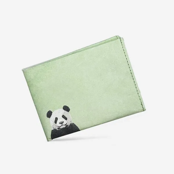 paprcuts paprcuts RFID Portemonnaie, Peaceful panda (grün), – Produktbild 1 von 4