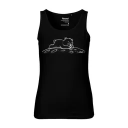 HANDGEDRUCKT HANDGEDRUCKT Frauen Tank Top "Later" aus 100% Bio Baumwolle (kbA) – Produktbild 1 von 1