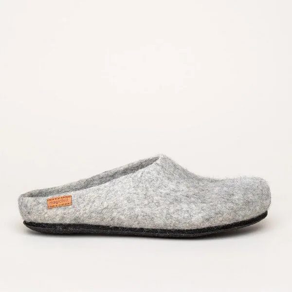 Magicfelt Magicfelt Gottstein naturbelassene ungefärbte Filzpantoffeln Hausschuhe, Gotlandschaf ( hellgrau), – Produktbild 3 von 3