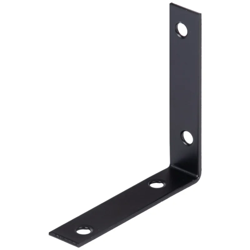 Alberts ALBERTS Stuhlwinkel, galv. blau verzinkt, schwarz beschichtet, TxHxB75x75x16 mm – Produktbild 1 von 1