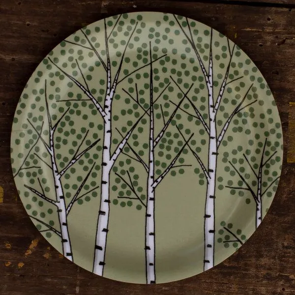 Cmig Cmig Coasters / Minitablett „Schwedensommer“ aus Birkenfurnier, Birken, – Produktbild 1 von 3