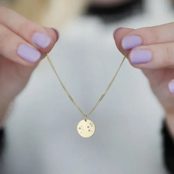 BELLYBIRD Jewellery BELLYBIRD Jewellery Sternzeichen Kette Echtgold, Gold, – Produktbild 4 von 7