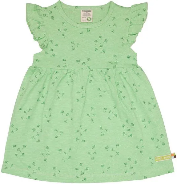 loud + proud loud + proud Babys & Kinder Kleid Slub Jersey, GOTS-zertifiziert, Opal(grün), – Produktbild 2 von 2