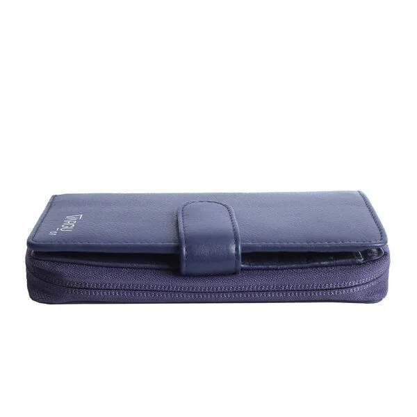 Vargu Vargu Echtleder Geldbörse SABA 1-A mono, Purple, – Produktbild 4 von 4