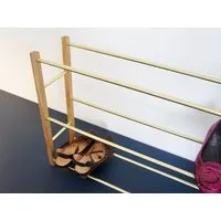 Calvill Calvill Brass & Oak Schuhregal - 10-12 Schuhpaare – Produktbild 1 von 1