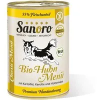 Sanoro Sanoro Menü Classic vom Bio-Huhn mit 55 % Fleischanteil - 12x400g – Produktbild 1 von 1
