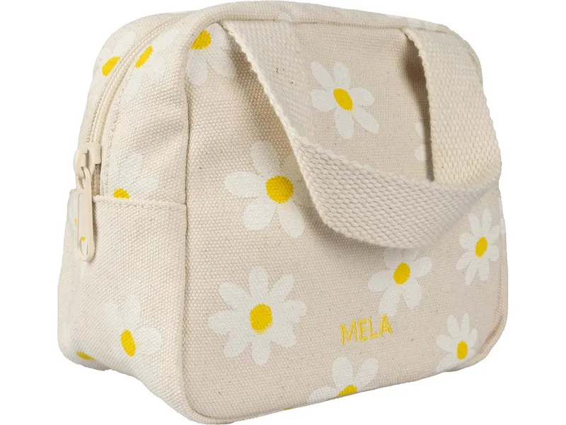 MELA Organizer Tasche klein SHAILA | von MELA | Fairtrade & GOTS zertifiziert, Greige / daisy print, – Produktbild 1 von 2