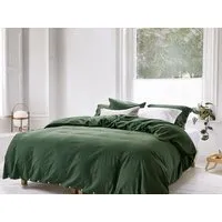 Yumeko Kissenbezug "Yumeko" aus Velvet Flanell, Moss green, – Produktbild 1 von 1