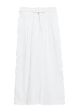 comma Wide-Leg-Hose mit Bundfalten in Ankle-Länge – Produktbild 1 von 1